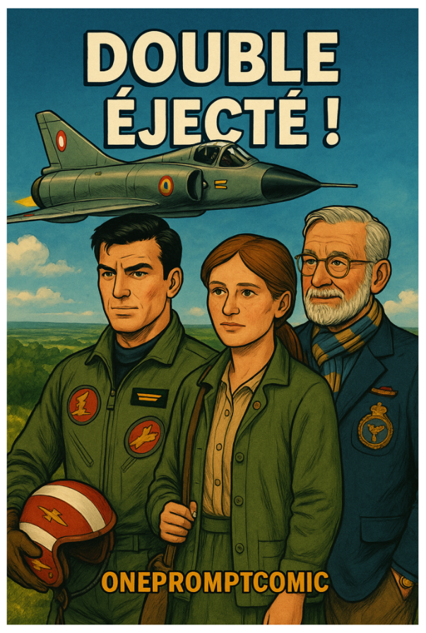 Couverture démontrant le rendu visuel produit par OnePromptComic