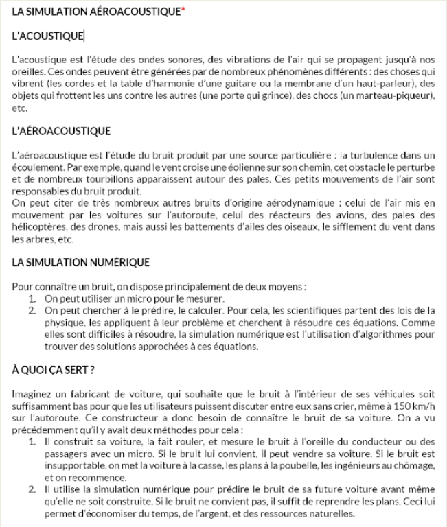 Extrait de texte source